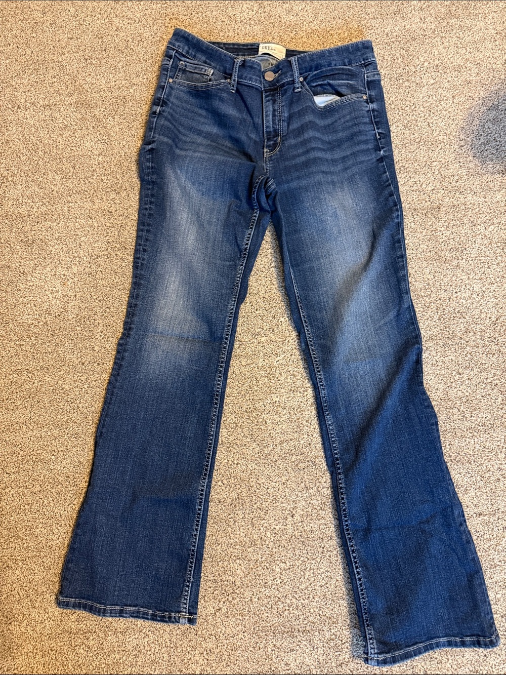 BKE Dark Blue Wide Leg Jeans